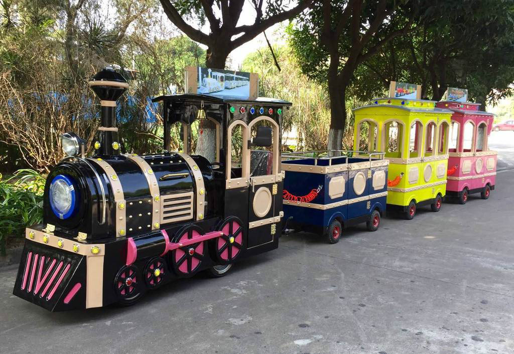 顺义景区广商场无轨观光小火车电动儿童游乐设备小火车可坐人户外玩具